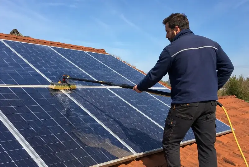 Nettoyage et entretien de panneaux solaires à Burie