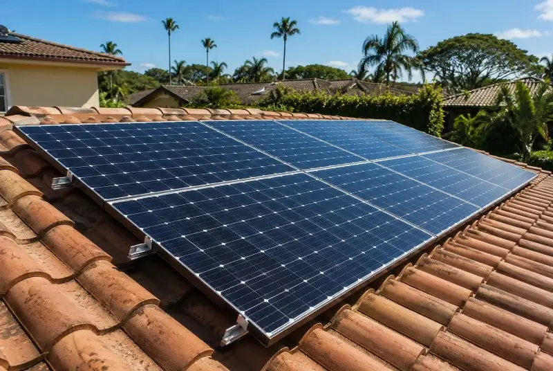 Installation de panneaux solaires à Burie